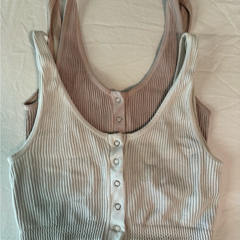 aerie Ribbed Scoop Neck Bralettes